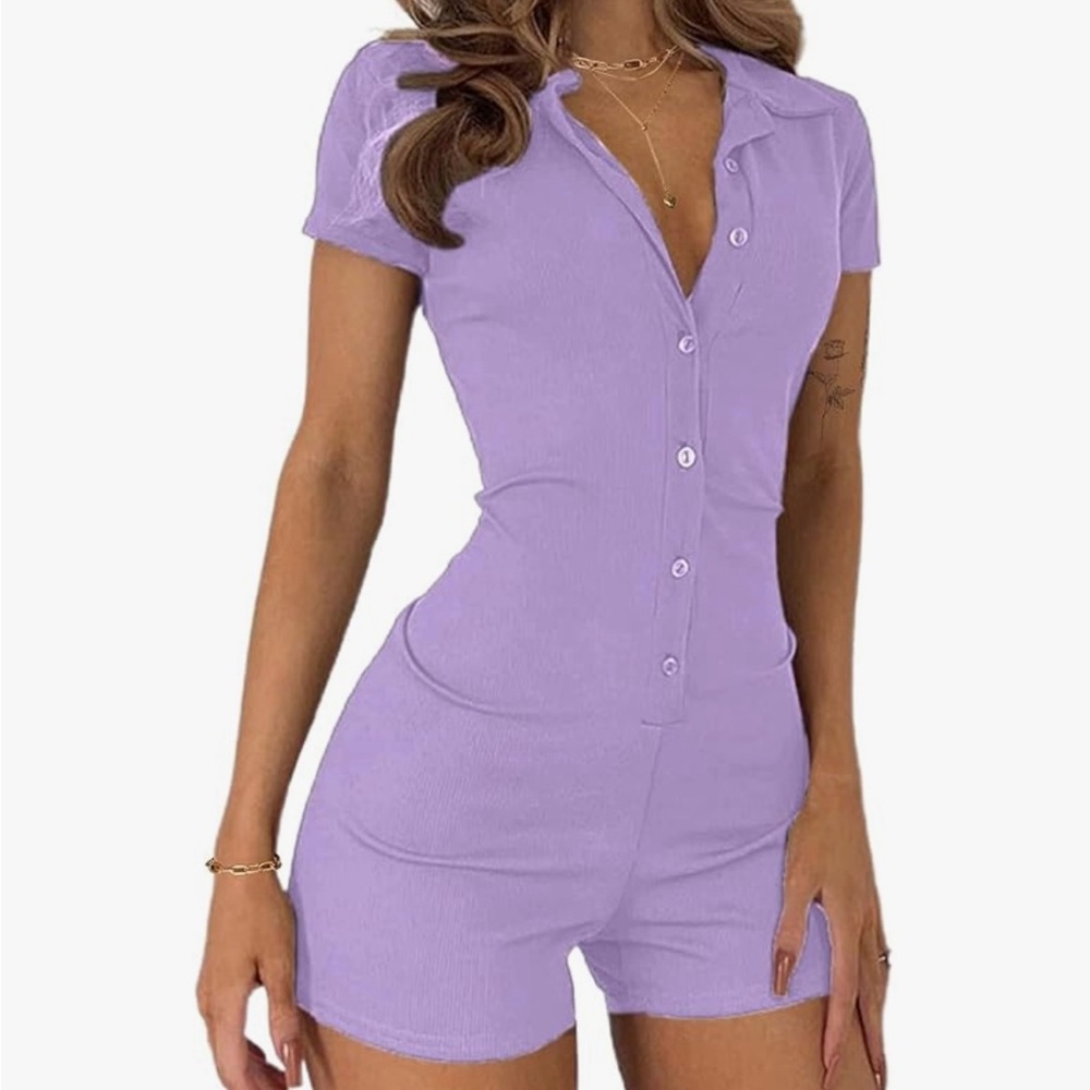 NWOT Lilac Bodycon Style Short Romper